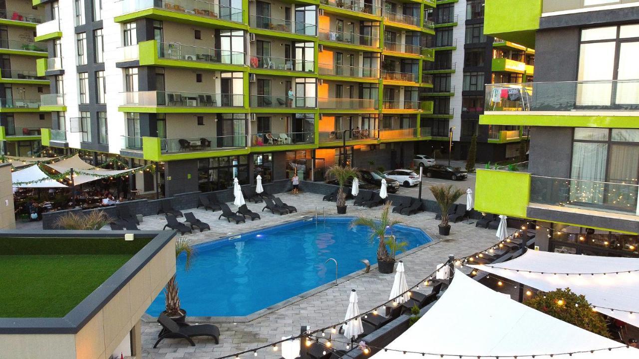 Paradise Sea View 2Bd Apt Spa N Pools Beach Resort Năvodari Kültér fotó